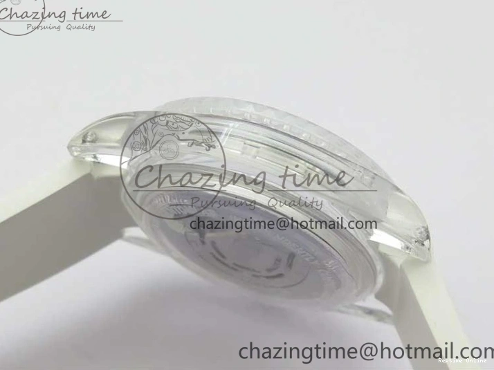 1219 Submariner Phantomlab Transparent KZF Best Edition Blue Fruit Dial on White Rubber Strap VR Classic 2563